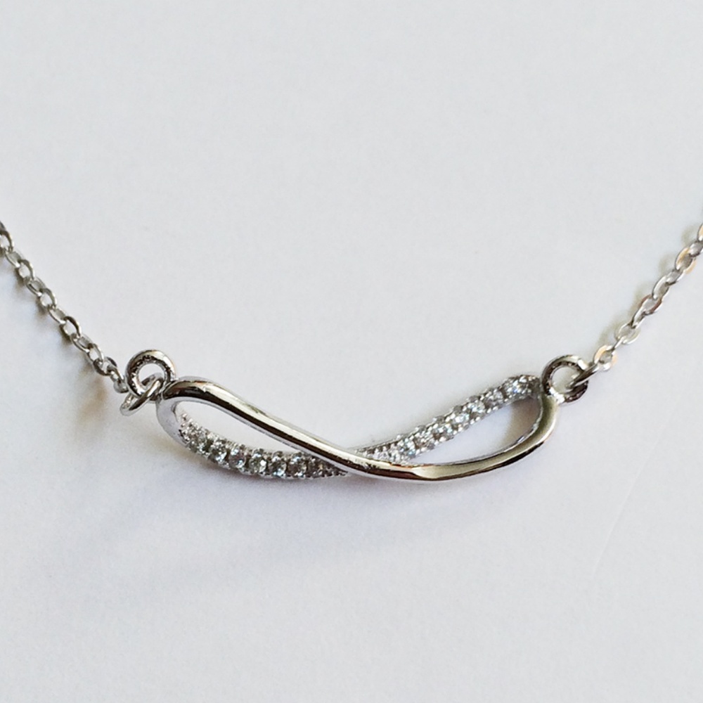 New Infinity Necklace 925 Sterling Silver